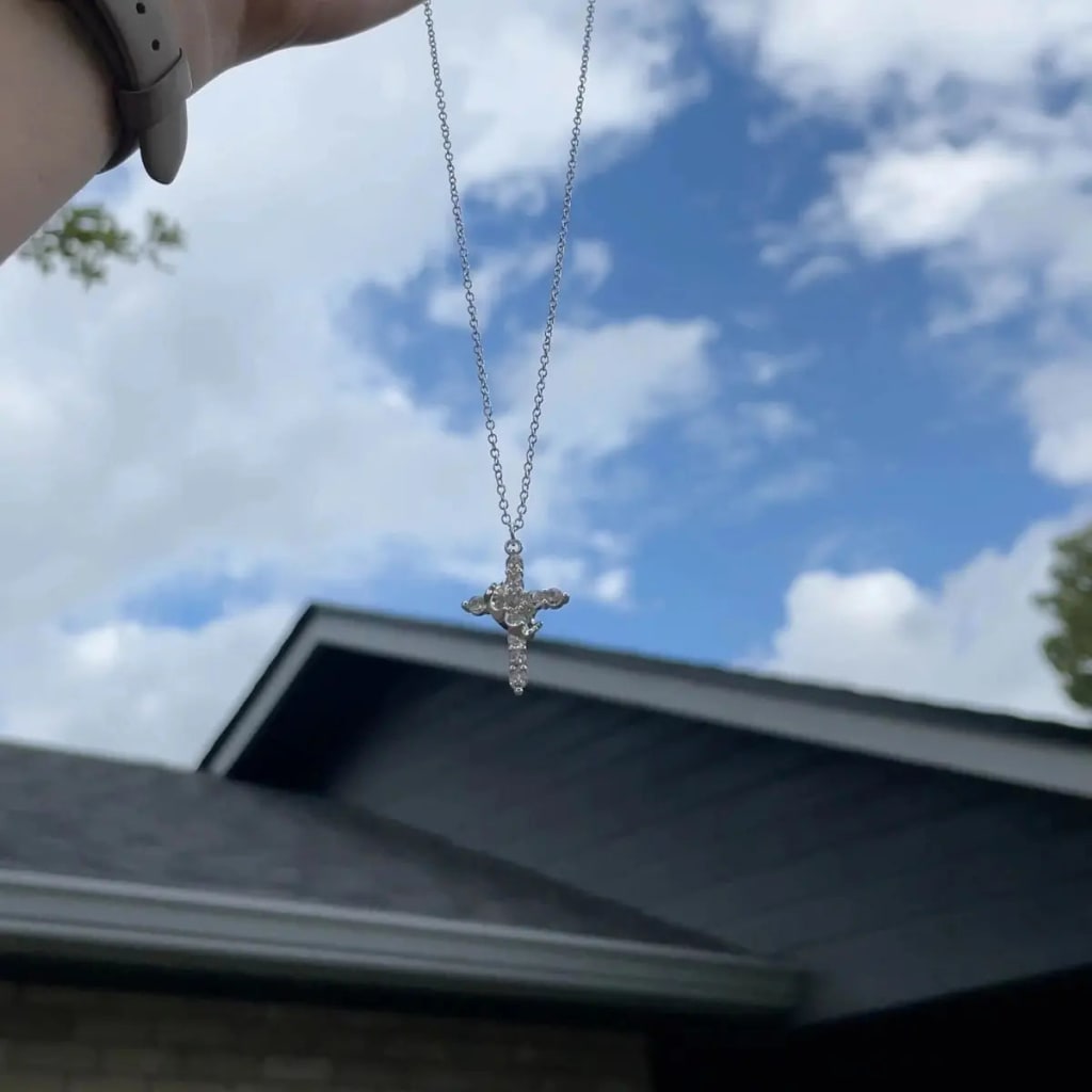 CROSS & CROWN NECKLACE