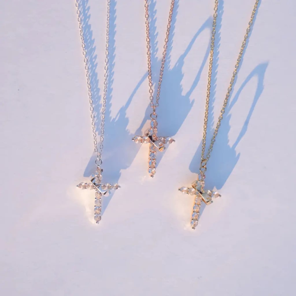 CROSS & CROWN NECKLACE
